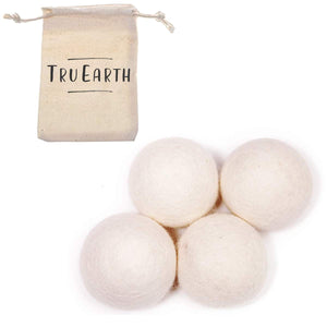 100% Premium Organic Wool Dryer Balls from Tru Earth for Zero Waste Laundry 